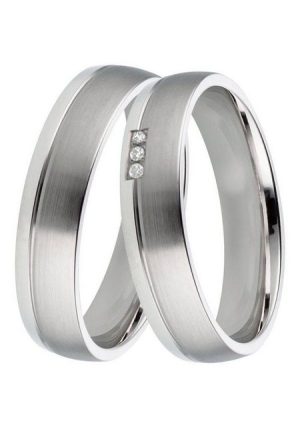 DOOSTI Trauring Schmuck Geschenk Silber 925 Trauring Ehering Partnerring LIEBE