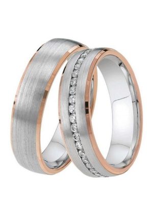DOOSTI Trauring Schmuck Geschenk Silber 925 Trauring Ehering Partnerring LIEBE