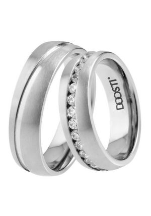 DOOSTI Trauring Schmuck Geschenk TITAN Trauring Ehering Partnerring LIEBE