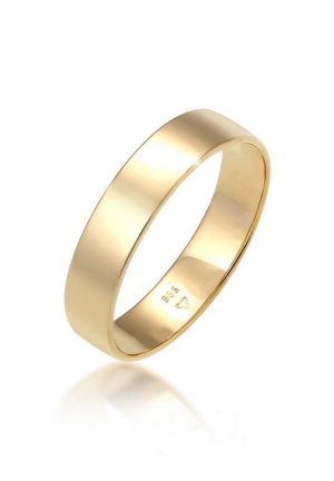 Elli Premium Partnerring Trauring Bandring 585 Gelbgold