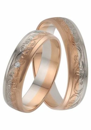 Firetti Trauring Schmuck Geschenk Gold 375 Hochzeit Ehering "LIEBE" Ranke