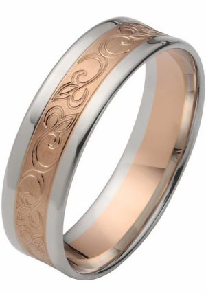 Firetti Trauring Schmuck Geschenk Gold 375 Hochzeit Ehering "LIEBE" Ranke