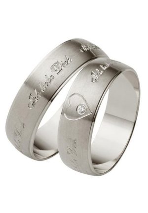 Firetti Trauring Schmuck Geschenk Gold 375 Hochzeit Ehering Trauring "Ich liebe Dich"