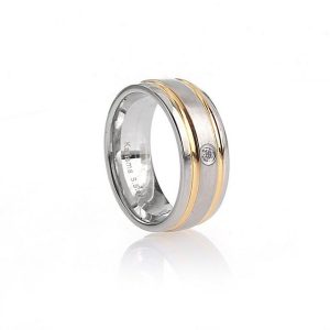 Karisma Fingerring Karisma Trauring Eheringe Verlobungsring Edelstahlring Bicolor
