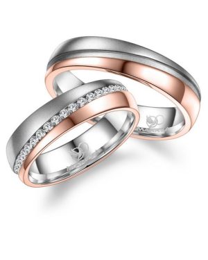 MARRYA Partnerring Edelstahl Ringe Trauringe Eheringe Partnerringe