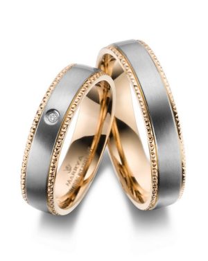 MARRYA Verlobungsring Titan Ringe Trauringe Eheringe Partnerringe