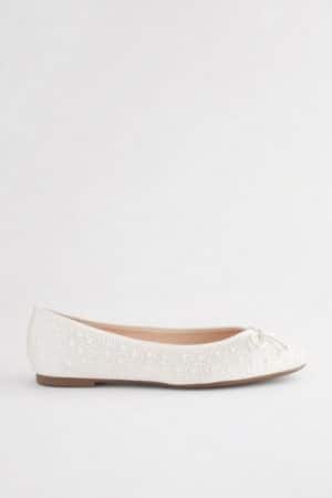 Next Forever Comfort® Brautschuhe Ballerinas mit Perlen Ballerina (1-tlg)