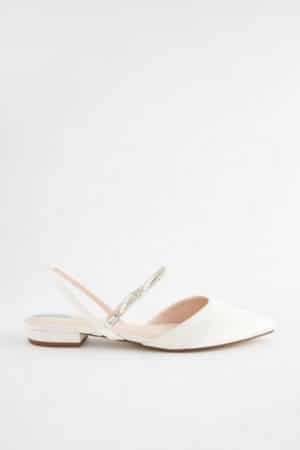 Next Forever Comfort® Brautschuhe Slingbacks Kristalle Slingsandale (1-tlg)