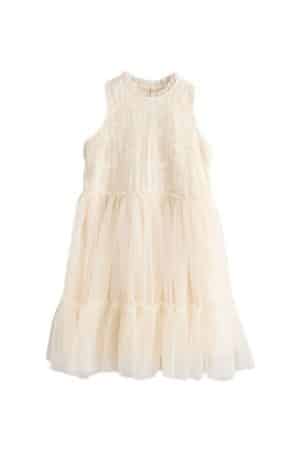 Next Jerseykleid Gestuftes Brautjungfernkleid mit Spitze und Tüll (1-tlg)