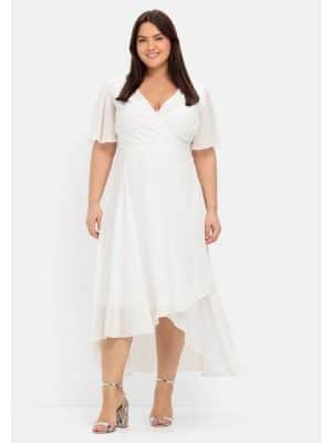 Sheego Chiffonkleid Große Größen im Lagenlook