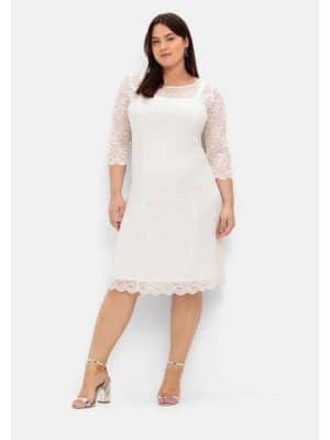 Sheego Spitzenkleid Große Größen mit feinem Glanz