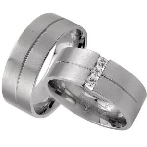 Trauringe123 Trauring Hochzeitsringe Verlobungsringe Trauringe Eheringe Partnerringe aus Edelstahl ohne und mit Steine