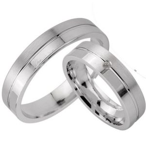 Trauringe123 Trauring Hochzeitsringe Verlobungsringe Trauringe Eheringe Partnerringe m. Stein Silber 925