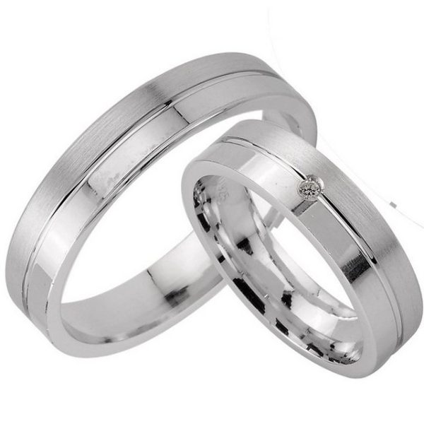 Trauringe123 Trauring Hochzeitsringe Verlobungsringe Trauringe Eheringe Partnerringe m. Stein Silber 925