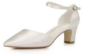 White Lady 700 ivory Satin - einfärbbarer Brautschuh Pumps