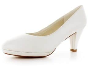 White Lady 833 klassische Leder Brautschuhe Pumps