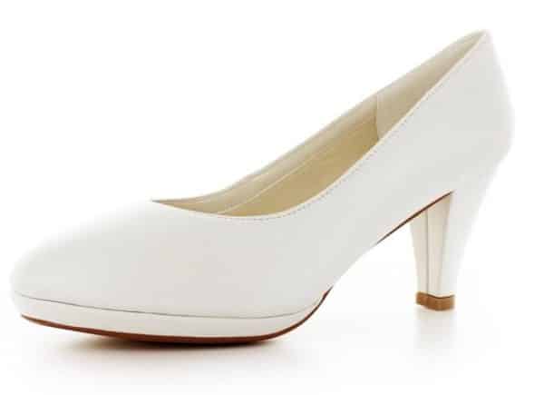 White Lady 833 klassische Leder Brautschuhe Pumps
