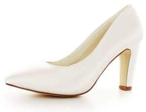 White Lady 885 ivory - einfärbbare Satin-Brautschuhe Pumps