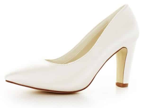 White Lady 885 ivory - einfärbbare Satin-Brautschuhe Pumps