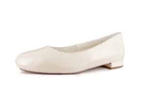 White Lady 898 offwhite Leder - Ballerina Brautschuhe Ballerina