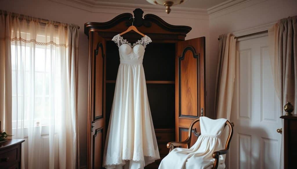 Aufbewahrung von Hochzeitskleidung