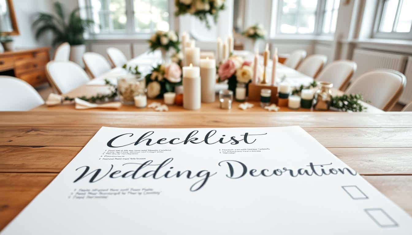 Checkliste für die Dekoration deiner Hochzeit