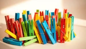 DIY Bunte Deko-Wäscheklammern basteln