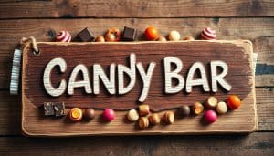 DIY Candy Bar Schild zum Ausdrucken