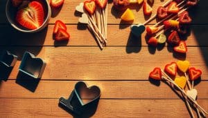 DIY Fingerfood-Spieße mit Herzstanzer selber machen