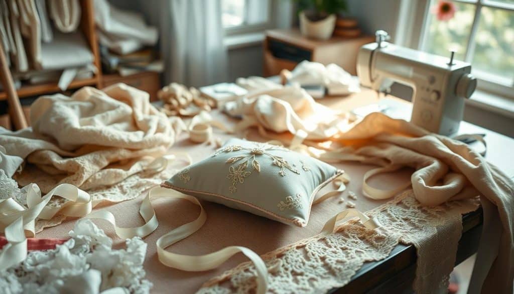 DIY Individuelles Ringkissen nähen für die Hochzeit
