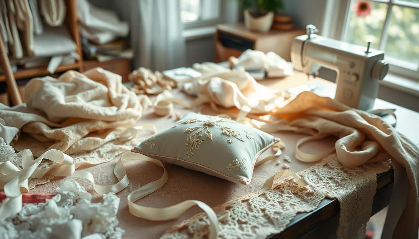 DIY Individuelles Ringkissen nähen für die Hochzeit