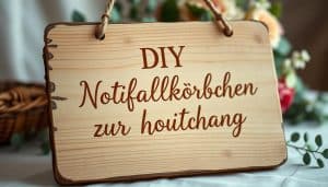 DIY Notfallkörbchen zur Hochzeit Schild zum ausdrucken