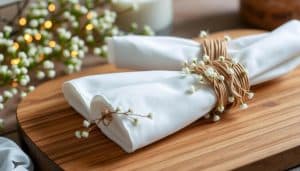 DIY Serviettenringe zur Hochzeit selber basteln