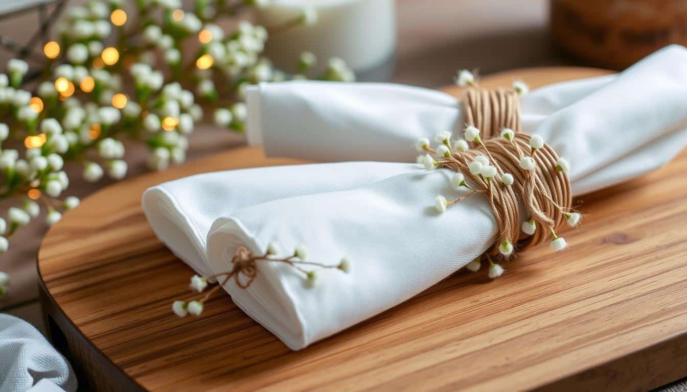 DIY Serviettenringe zur Hochzeit selber basteln