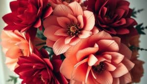 DIY riesen Papierblumen zur Hochzeit basteln