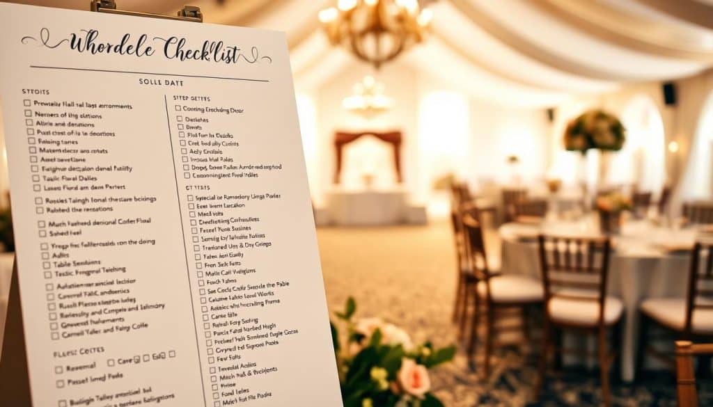 Dekorationsliste Hochzeit