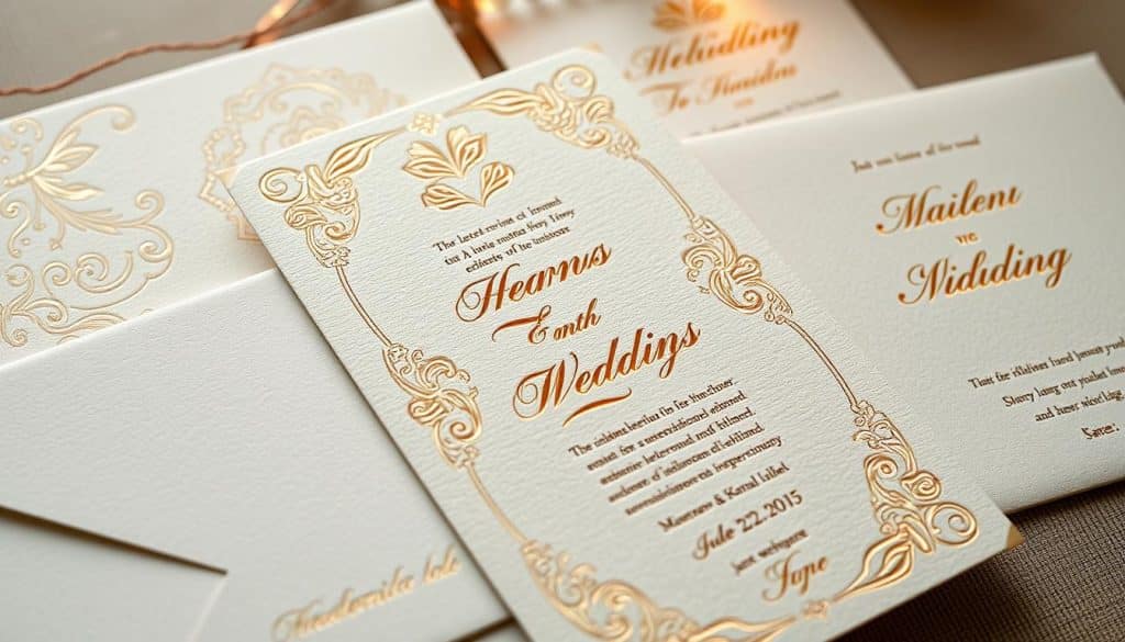 Druckverfahren Hochzeitskarten