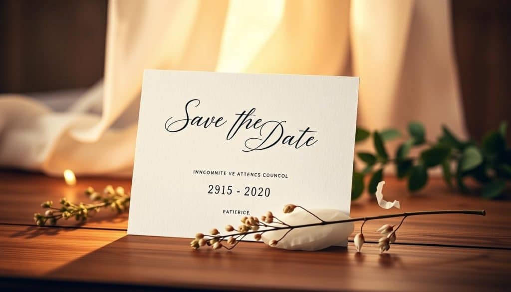 Einladungsdesign für Save-the-Date Karten