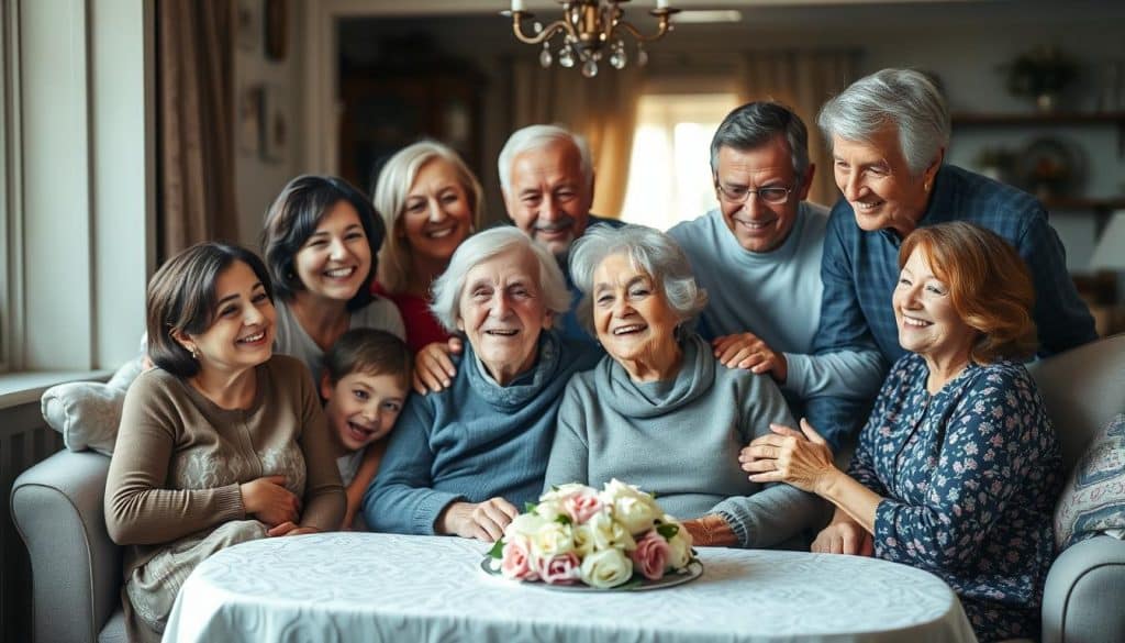 Familienbeteiligung am 66. Hochzeitstag