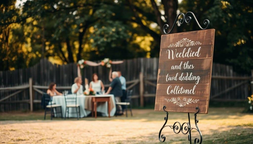 Farbversiegelung bei einer Outdoor-Hochzeit