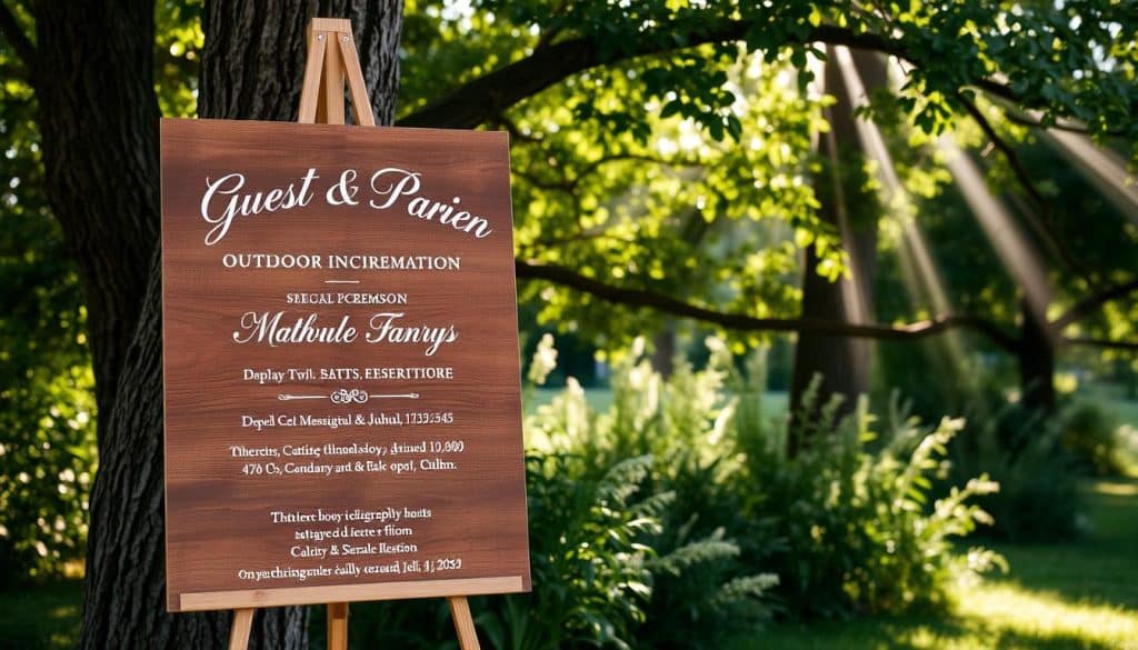 Gästeinformation für Outdoor Hochzeiten