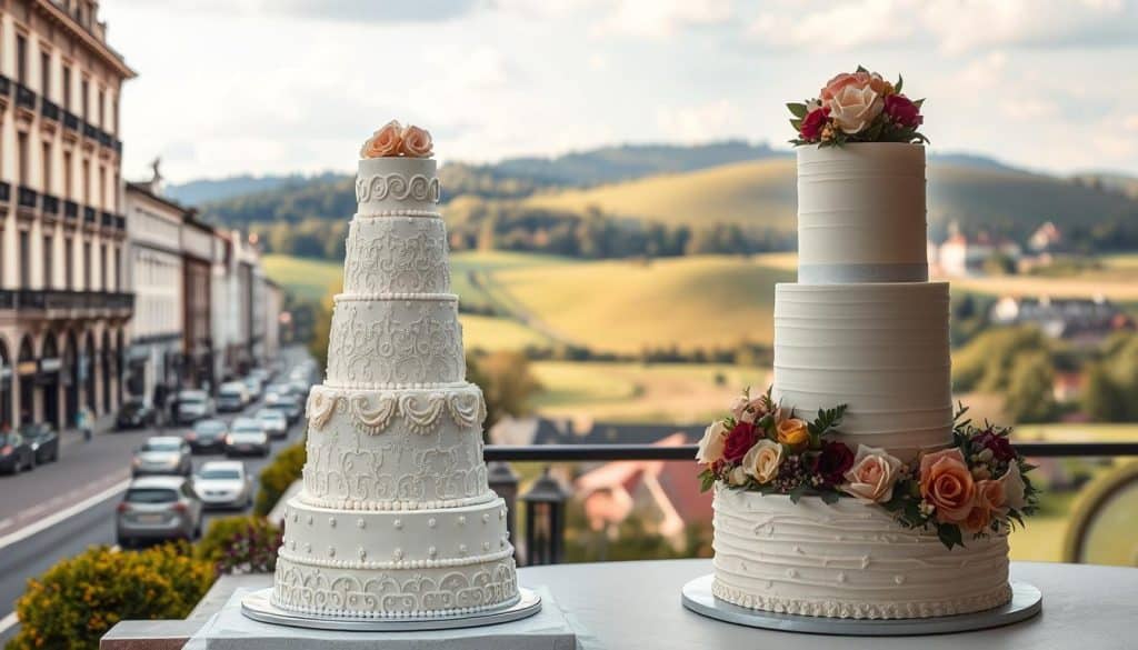 Kostenvergleich Hochzeitstorte Stadt versus Land