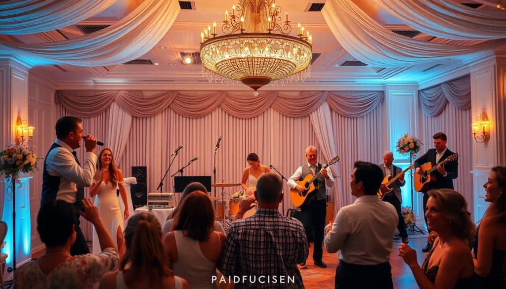 Live-Band auf einer Hochzeit