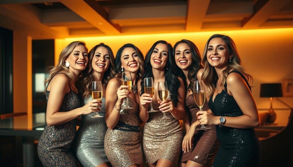 Professionelle Erinnerungsfotos Junggesellinnenparty