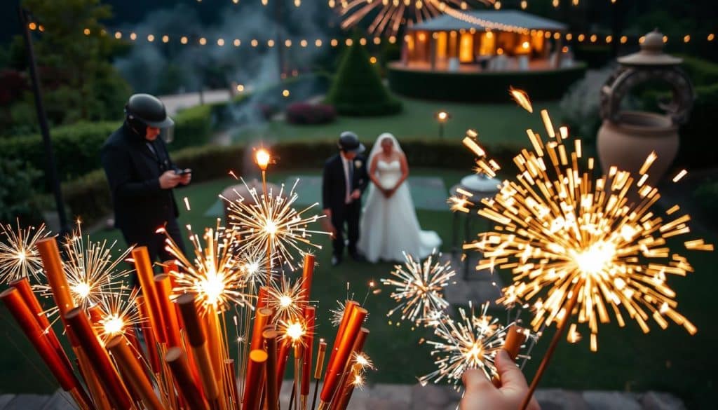 Pyrotechniker Auswahl für Hochzeitsfeuerwerk