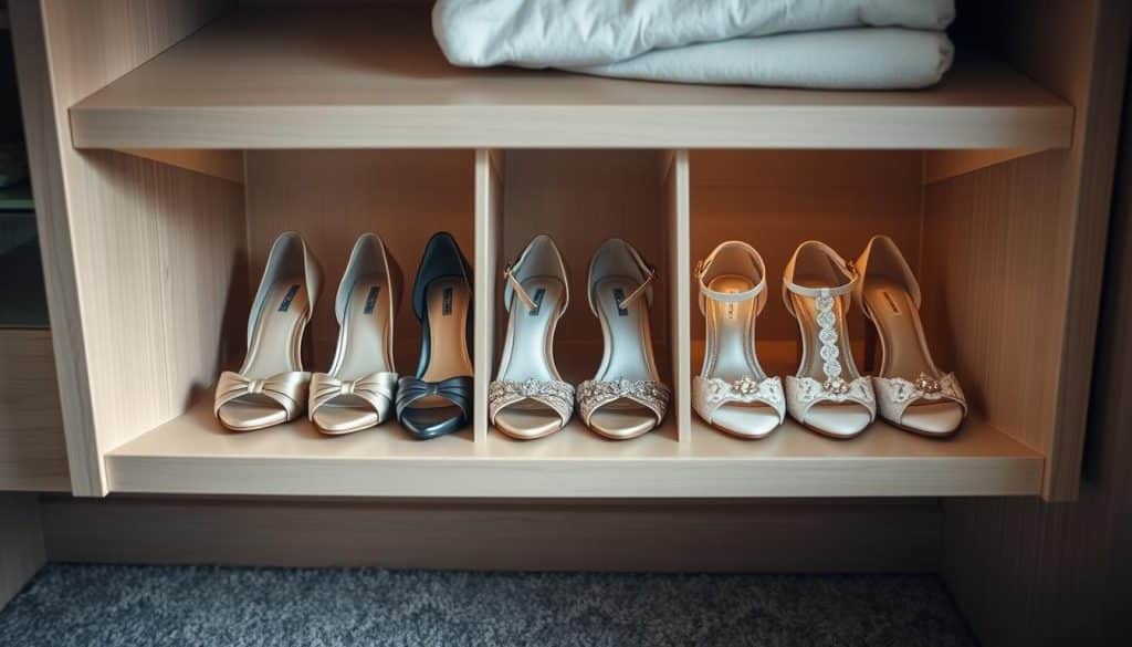 Schuhaufbewahrung nach der Hochzeit