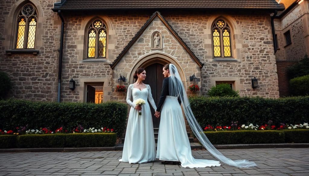 Traditionelles Brautpaar