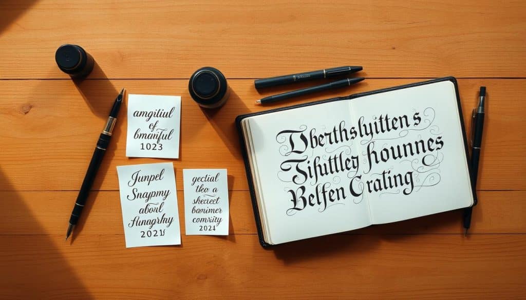 Typografie und Handschrift