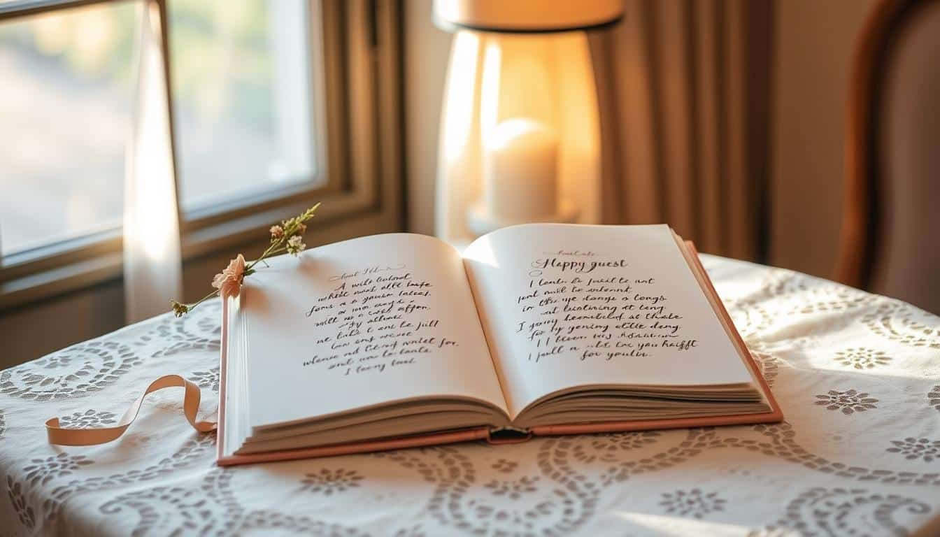 Was schreibt man ins Gästebuch einer Hochzeit?