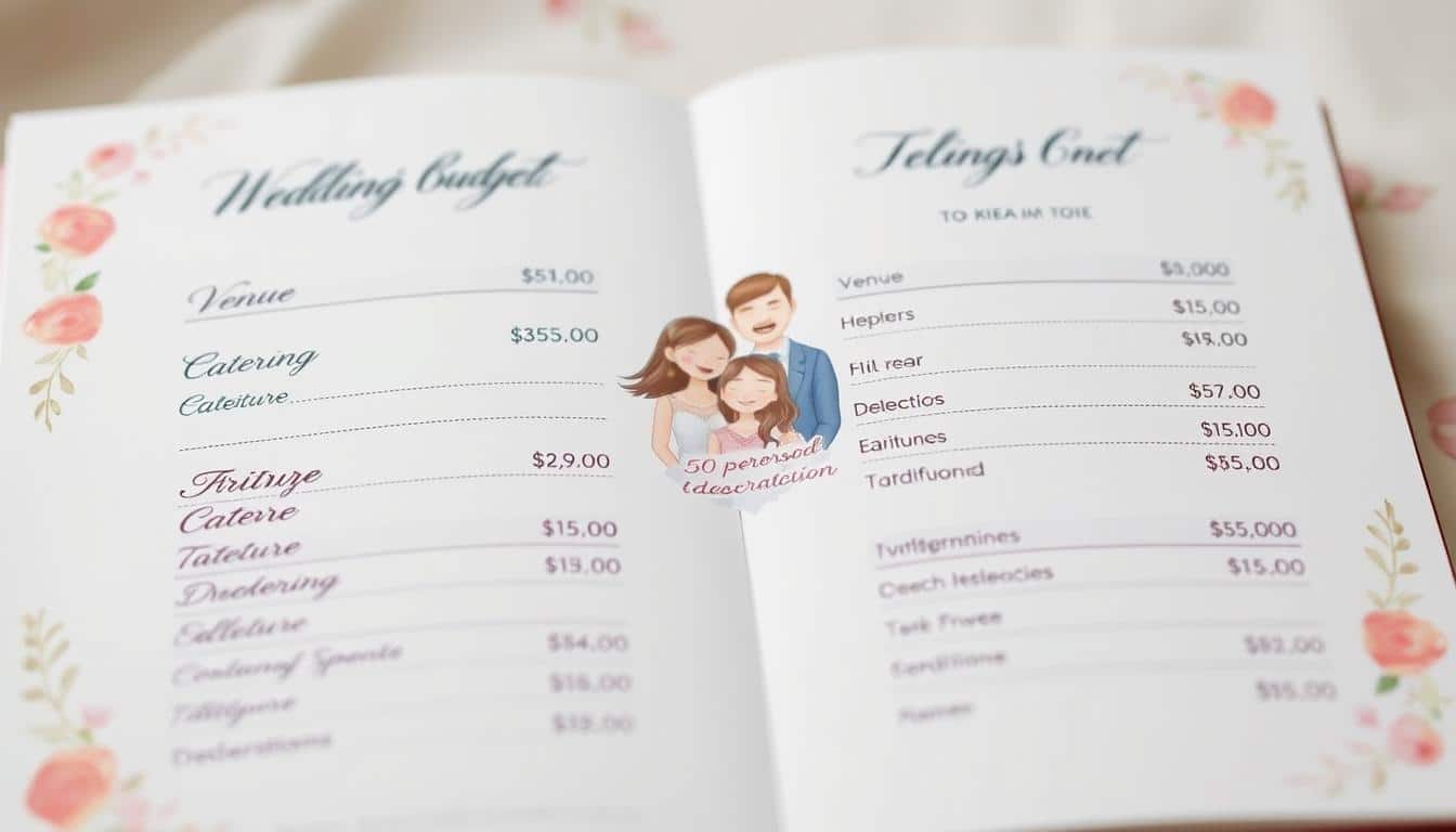 Wie viel kostet eine Hochzeit mit 50 Personen?